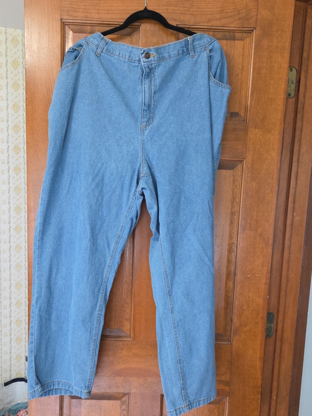 Woman Within Light Blue Relaxed Fit Men's Jeans